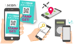 furari デジタルスタンプラリー：スタンプ取得方式（GPS／QR／NFC／キーワード）