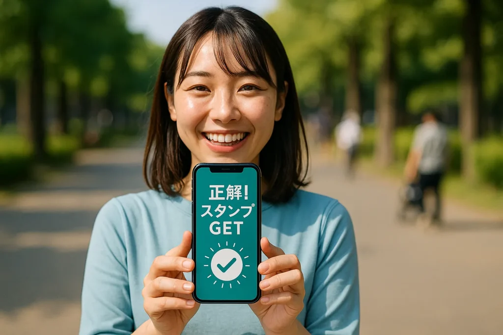 デジタルスタンプラリーにクイズやキーワード方式を取り入れることで、参加者の関心を引きつけるとともに、より深くイベントに参加してもらえる仕組みを提供します。