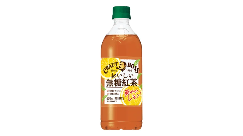 サントリークラフトボスおいしい無糖紅茶レモン