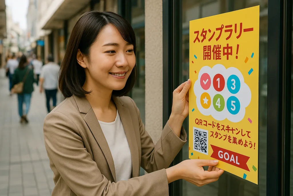 デジタルスタンプラリーの成功には、オンラインとオフラインの両方を組み合わせた、バランスの取れたプロモーション戦略が欠かせません。オンライン施策はターゲット層に直接アプローチできる即効性が強みであり、オフライン施策は地域に根差した広がりと信頼感を生み出す効果があります。双方をうまく取り入れることで、イベントの認知度を高め、幅広い層の参加者を引きつけることができます。