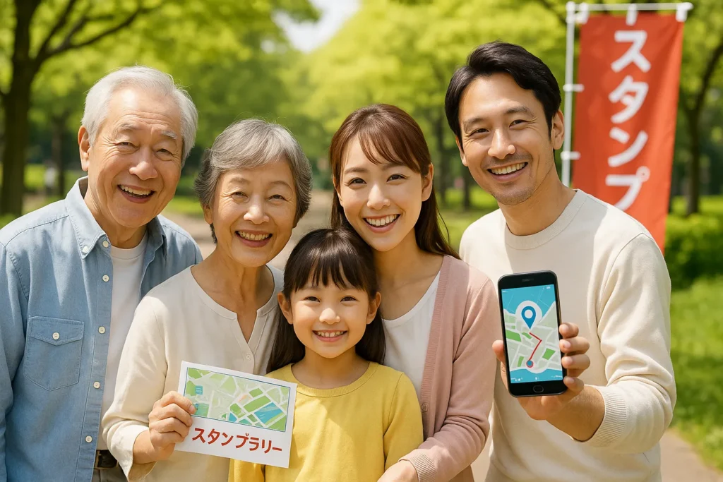 デジタルスタンプラリーの最大の魅力は、誰でも簡単に参加できる手軽さです。スマートフォンやタブレットを使った操作は直感的で、特別なスキルや知識がなくてもすぐに始められます。そのため、子どもから高齢者まで、幅広い世代が気軽に楽しめるイベントとなっています。