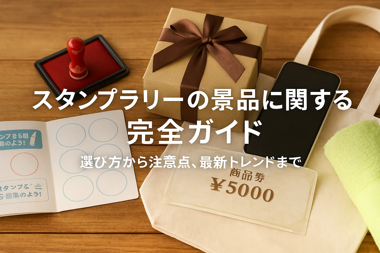 スタンプラリーの魅力をさらに高めるためには、参加者がワクワクするような景品を用意することがポイントです。