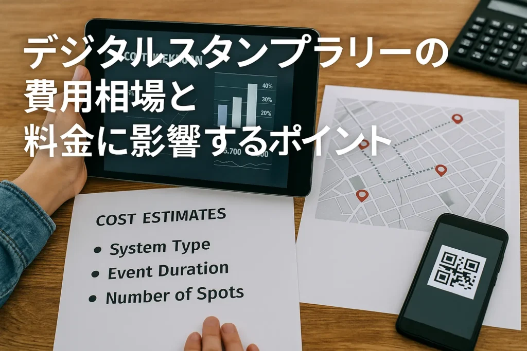 デジタルスタンプラリーの費用は、一般的に数十万円から数百万円とかなり幅があります。これは、イベント規模やシステム方式、追加機能の有無によって大きく変動するためです。