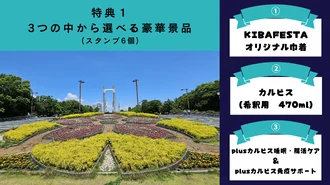 3つの中から選べる豪華景品