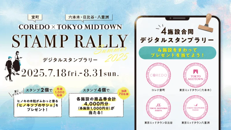 COREDO×TOKYO MIDTOWN　STAMPRALLY