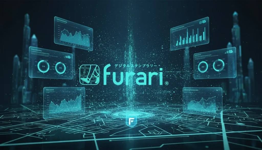 他社には真似できないfurariのAI分析レポート差別化イメージ（網羅的・多面的なデータ可視化を象徴）